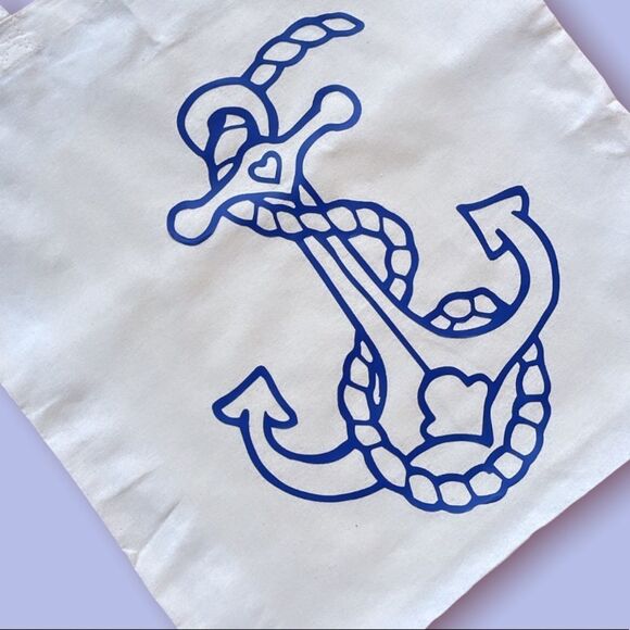 NWT Wool + Pepper Co. ANCHOR Eco-Friendly Re-usable Tote Bag - Picture 2 of 2